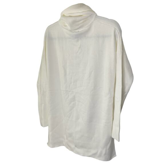 French Connection Babysoft Ribbed Turtleneck Sweater Chunky Neck Old Money Sz XS - Picture 10 of 10